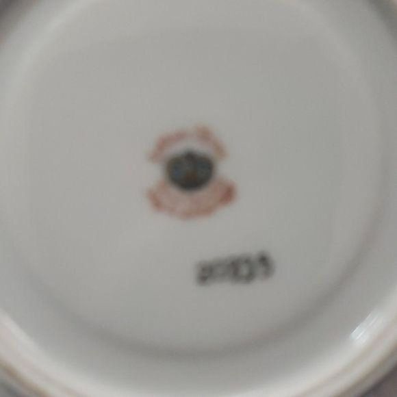 Lefton Hand Painted Floral With Gold teacup   Plate - Picture 4 of 6